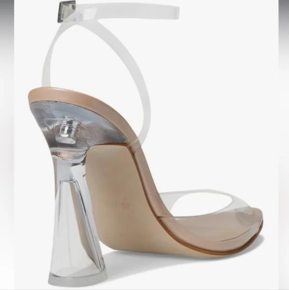 STEVE MADDEN BEKI CLEAR BLUSH SANDAL SIZE 7.5 - Picture 3 of 8